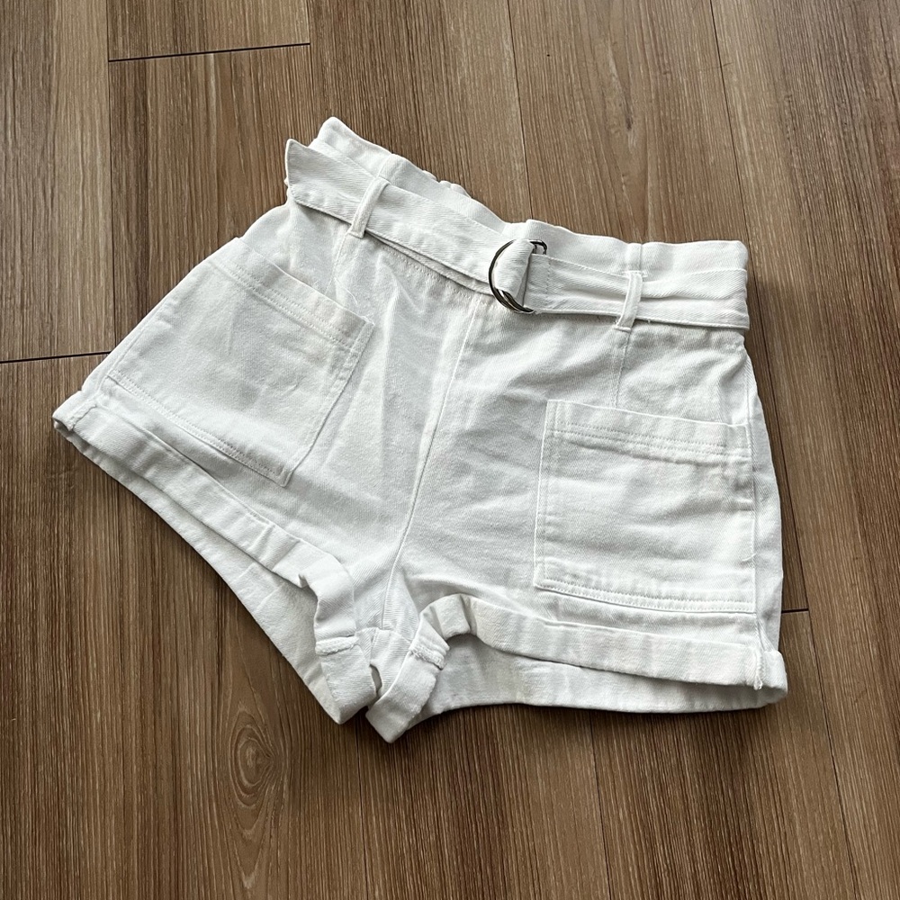 Linen High Waist Shorts